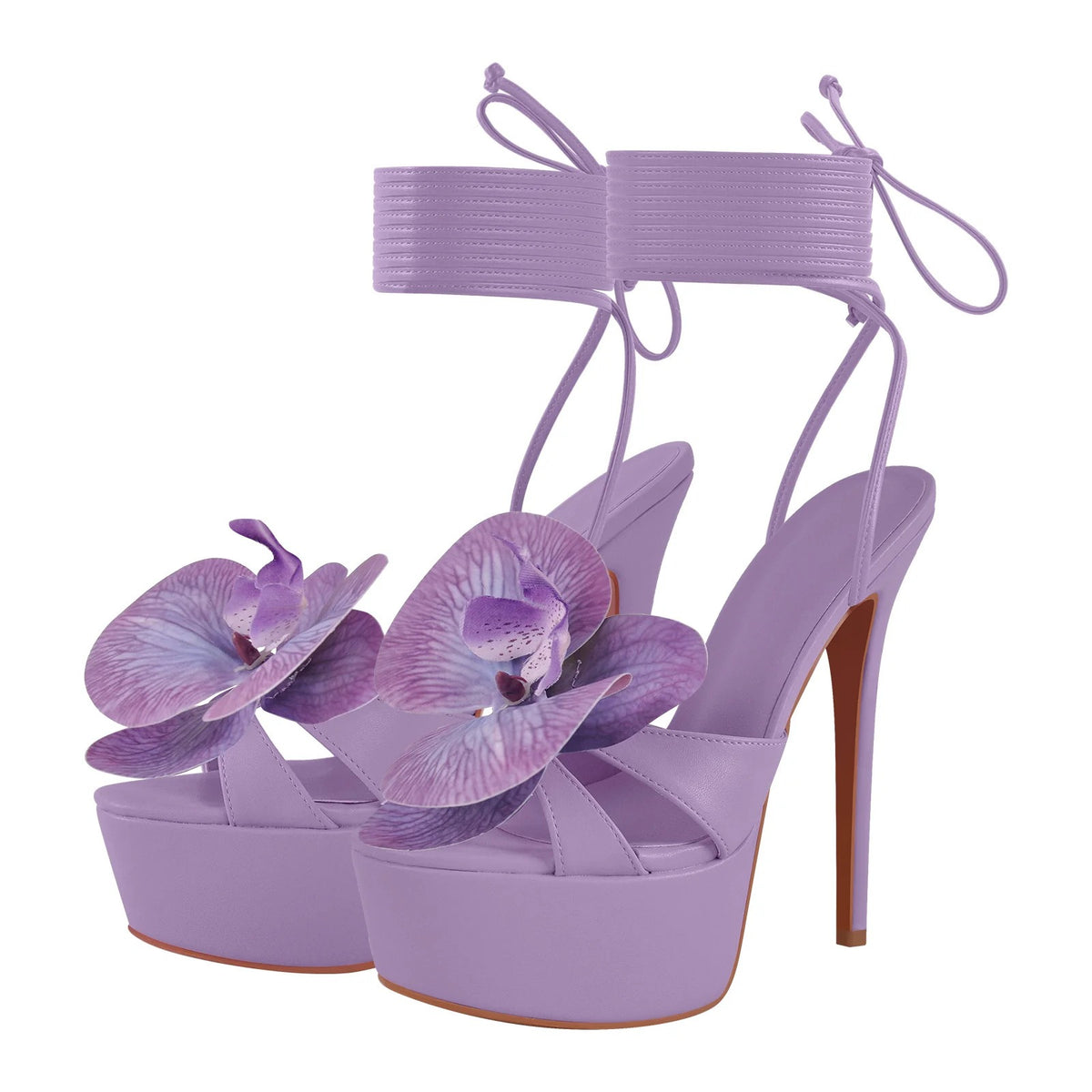 Multi-Color Platform Stiletto Sandals Women's Bow Tie Heels - Styeenigma