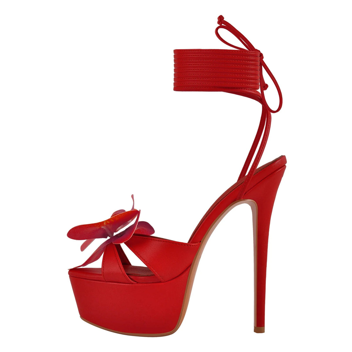 Multi-Color Platform Stiletto Sandals Women's Bow Tie Heels - Styeenigma