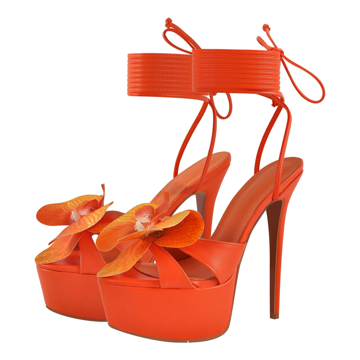 Multi-Color Platform Stiletto Sandals Women's Bow Tie Heels - Styeenigma