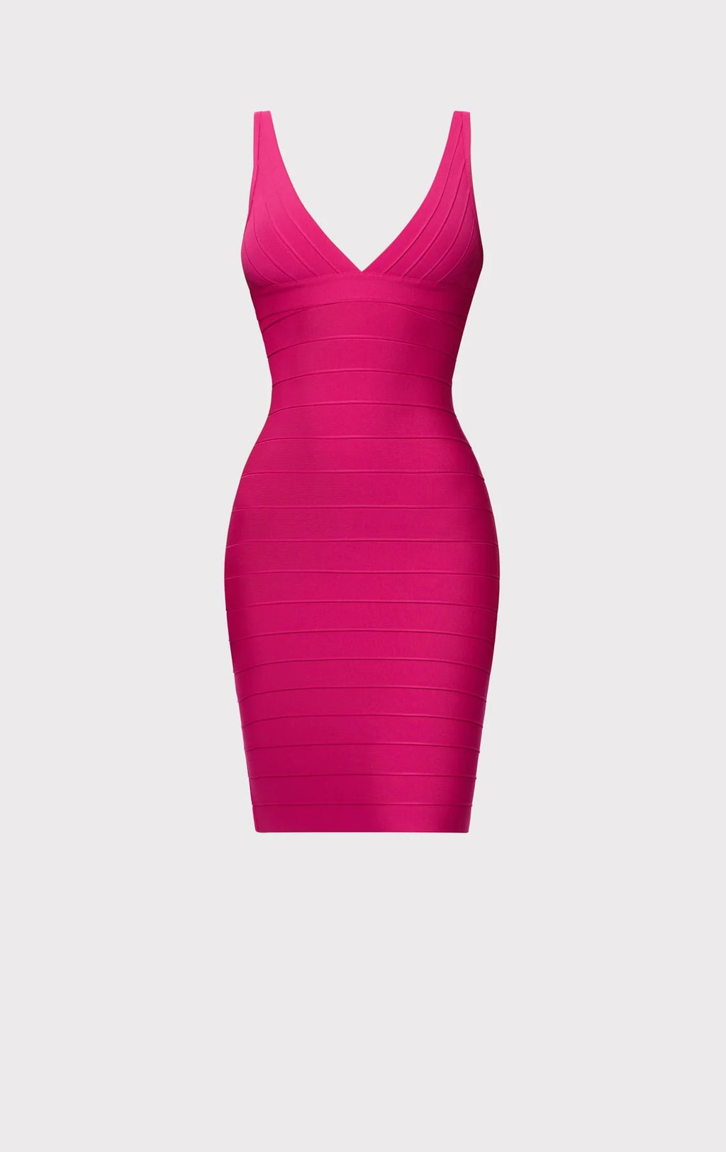 V-Neck Sleeveless Bandage Bodycon Dress | Women's Stretch Cocktail Party Midi Dress