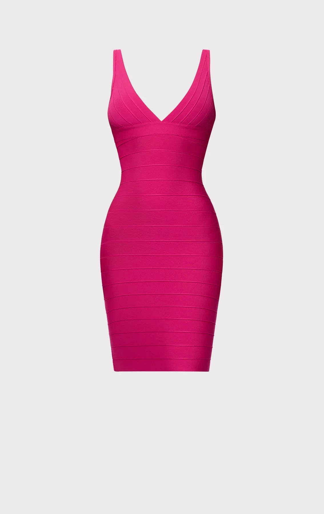 V-Neck Sleeveless Bandage Bodycon Dress | Women's Stretch Cocktail Party Midi Dress