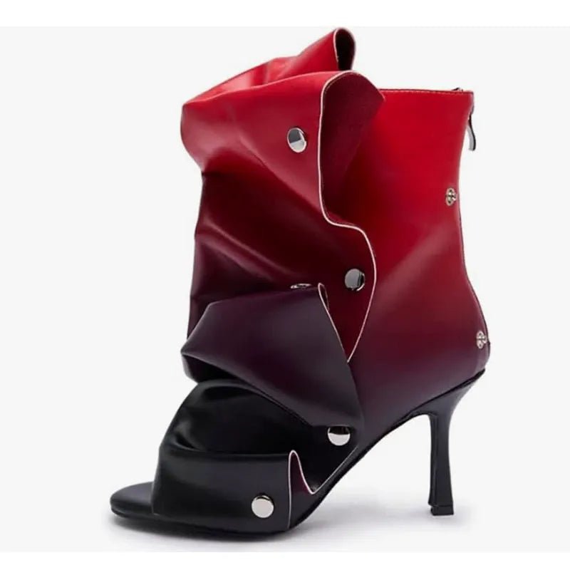 Women’s Stiletto Heel Ankle Boots with Custom Color Options - Styeenigma