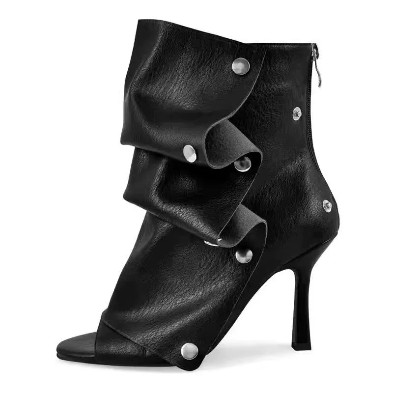 Women’s Stiletto Heel Ankle Boots with Custom Color Options - Styeenigma