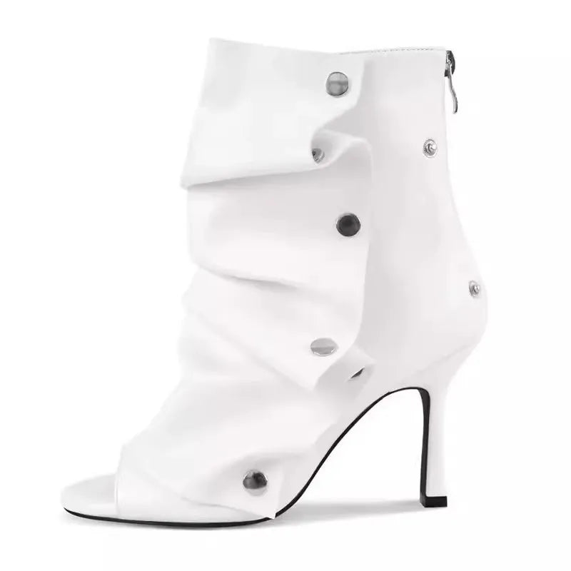 Women’s Stiletto Heel Ankle Boots with Custom Color Options - Styeenigma
