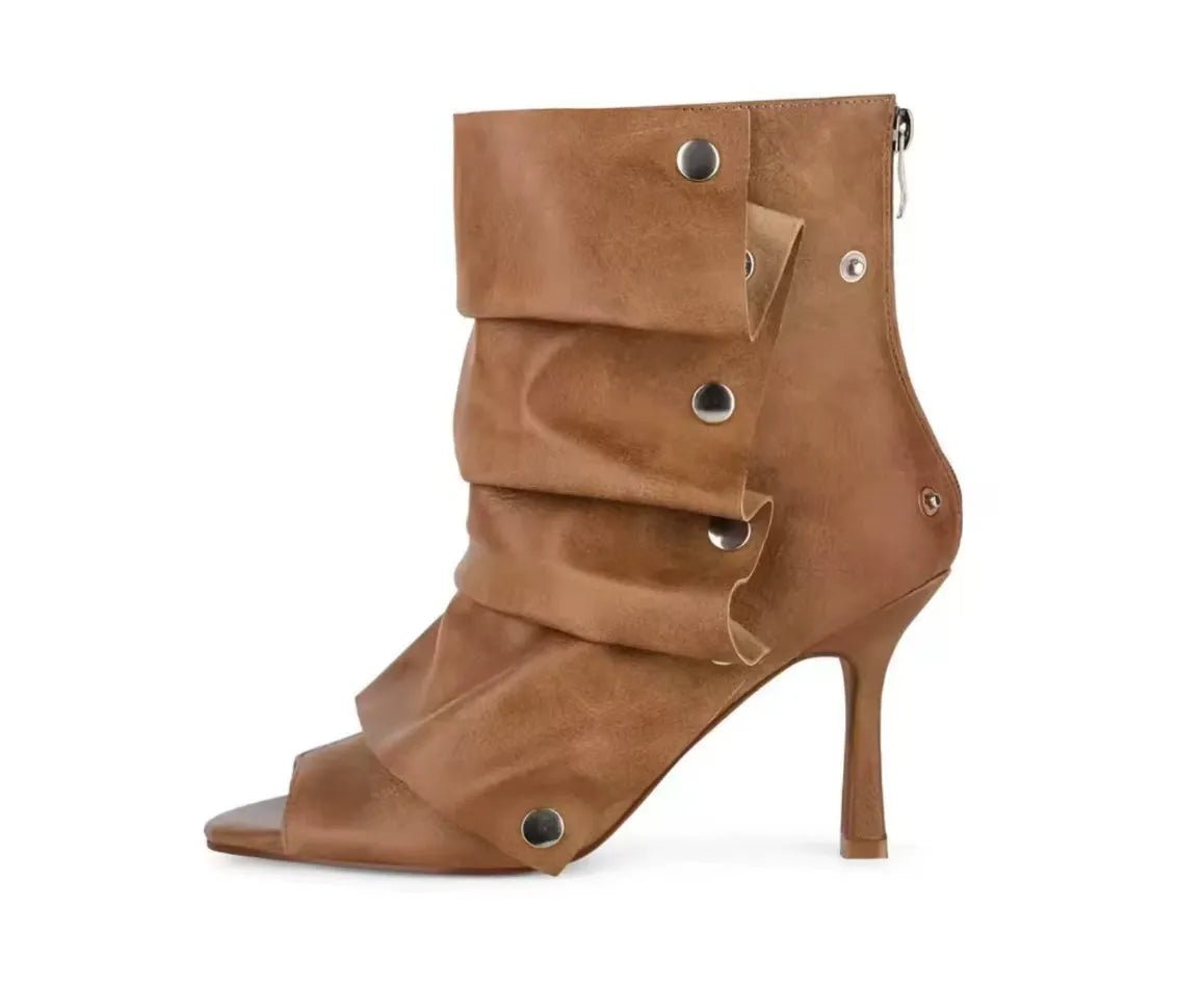 Women’s Stiletto Heel Ankle Boots with Custom Color Options - Styeenigma