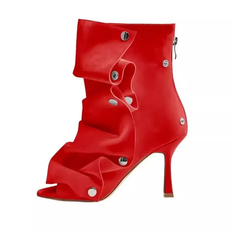 Women’s Stiletto Heel Ankle Boots with Custom Color Options - Styeenigma