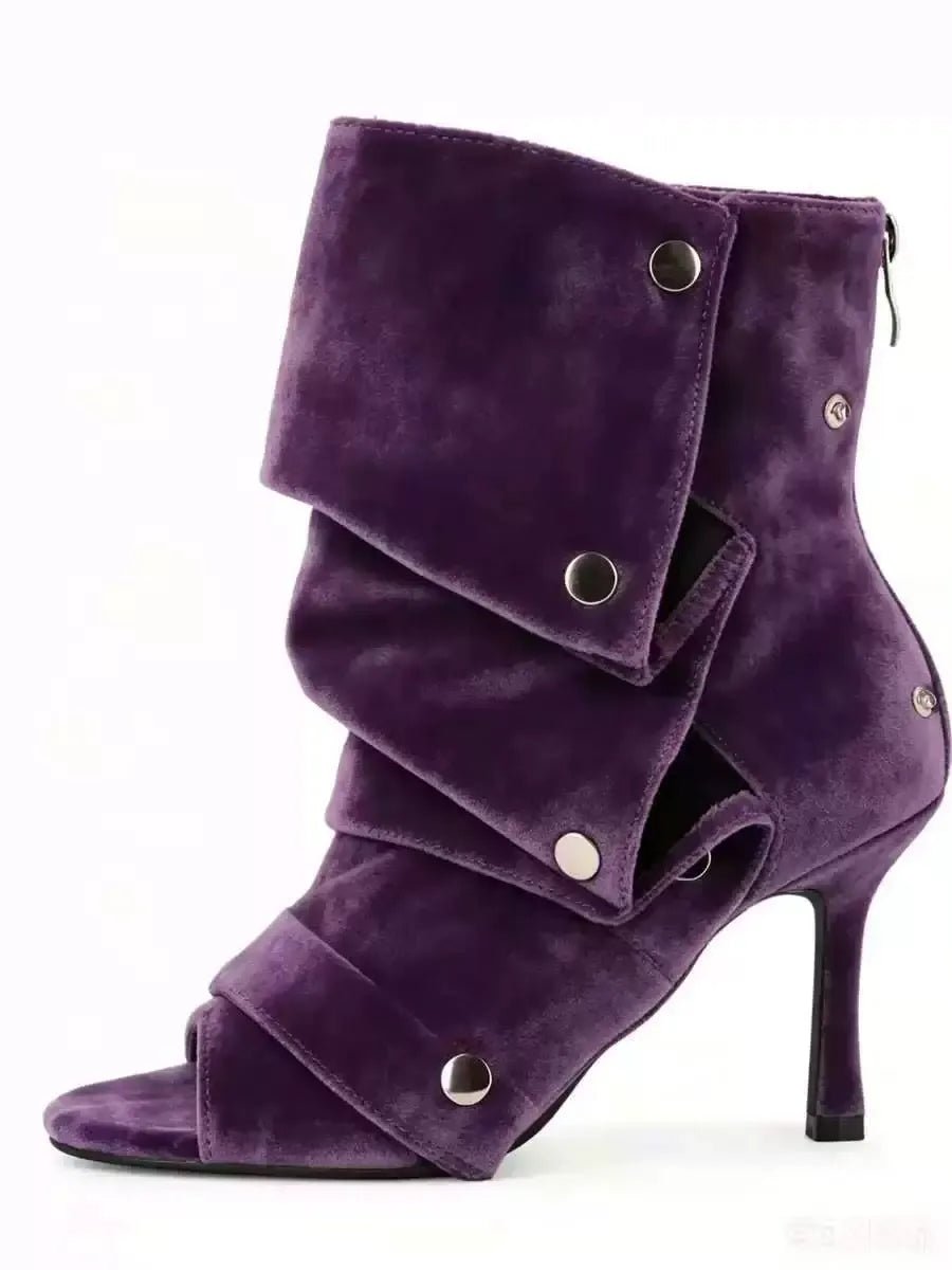 Women’s Stiletto Heel Ankle Boots with Custom Color Options - Styeenigma