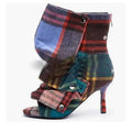 Women’s Stiletto Heel Ankle Boots with Custom Color Options