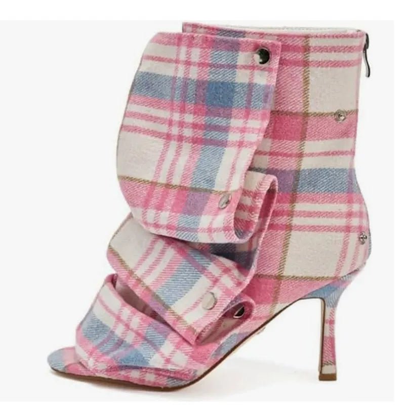 Women’s Stiletto Heel Ankle Boots with Custom Color Options - Styeenigma