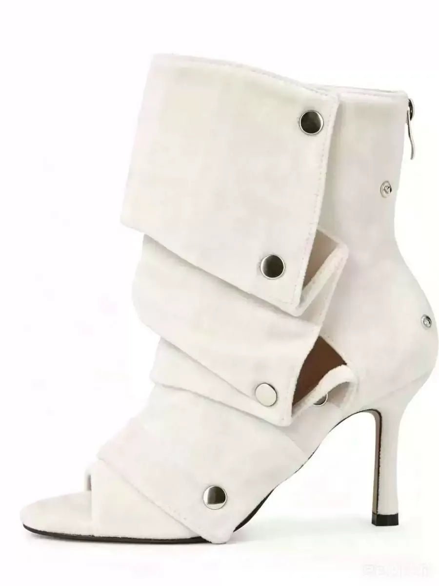 Women’s Stiletto Heel Ankle Boots with Custom Color Options - Styeenigma