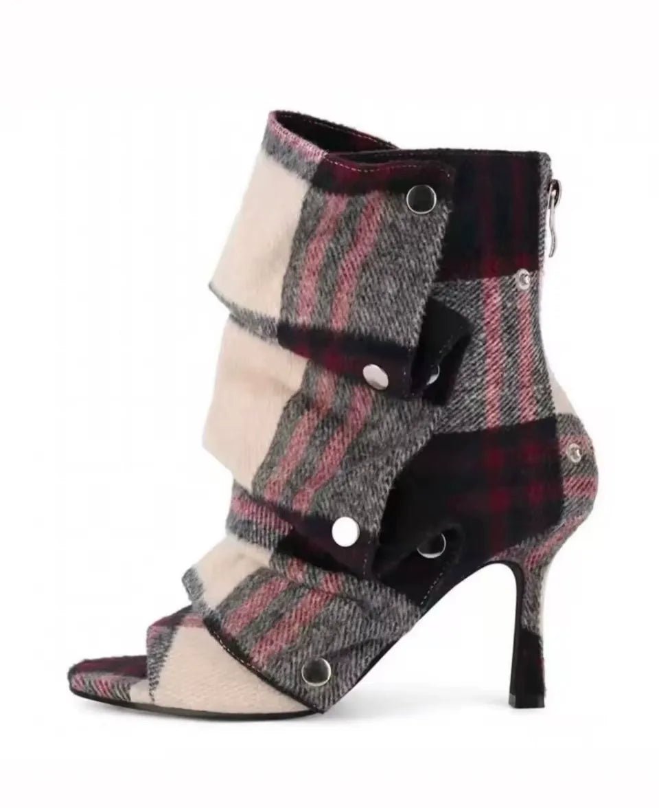 Women’s Stiletto Heel Ankle Boots with Custom Color Options - Styeenigma