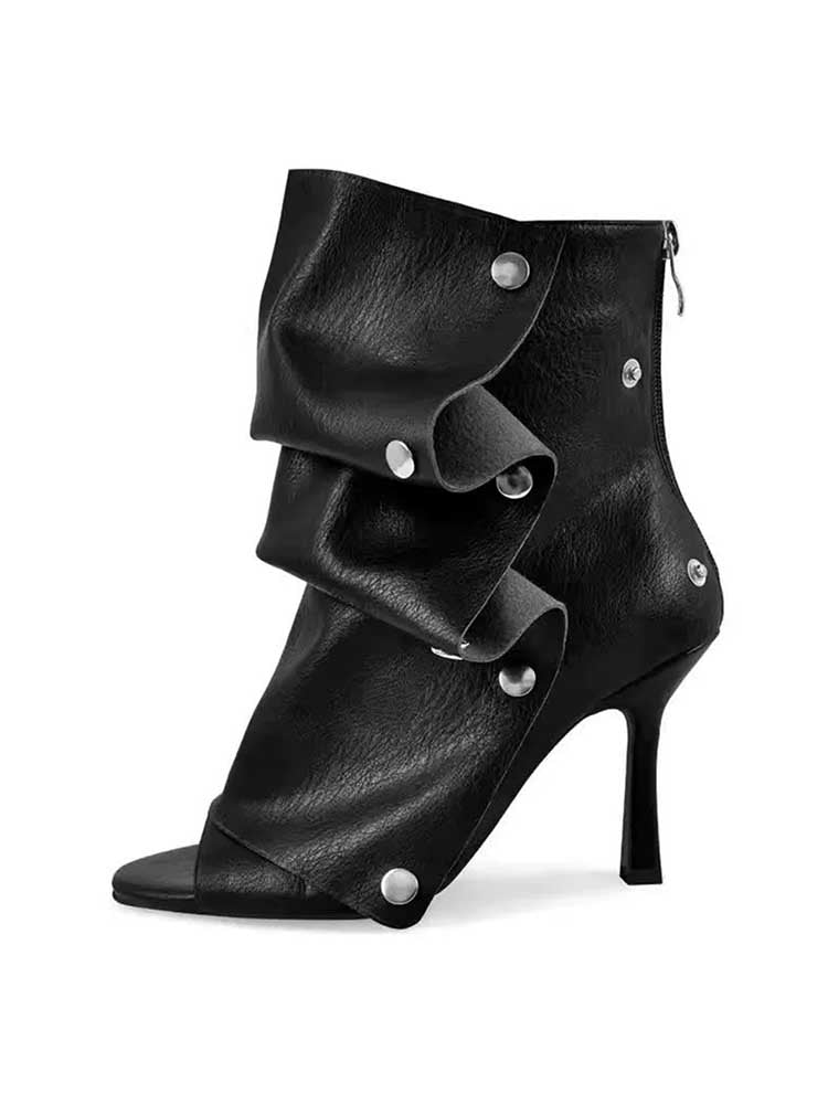 Women’s Stiletto Heel Ankle Boots with Custom Color Options