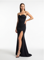 high slit evening dress post