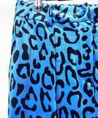 Leopard Print Blazer and Pants Set | Velvet Printed Two Piece Suit | Flared Trousers Matching Set