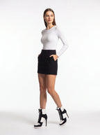 Black & White High Heel Ankle Boots - Sexy Platform Lace Up Stiletto Booties for Women - Styeenigma