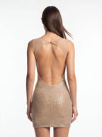 gold sequin party dress