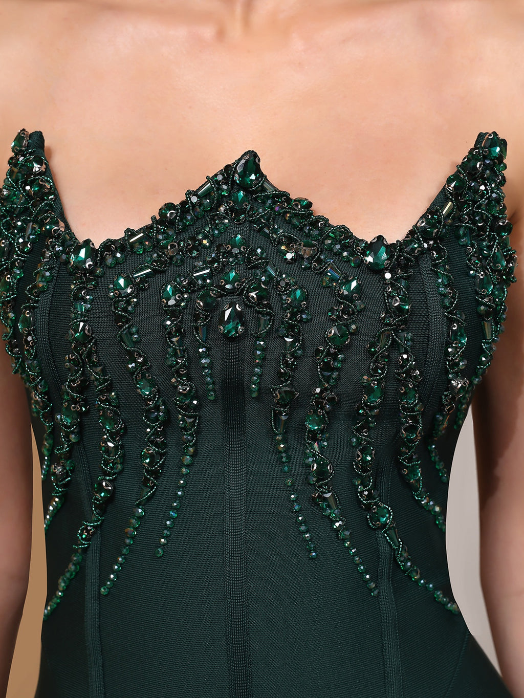 Off-Shoulder Rhinestone Mermaid Gown – Elegant Formal Evening Party Maxi Dress