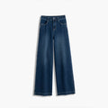 Dark Blue High-Waisted Wide-Leg Jeans – Tall & Regular Length Denim for Women