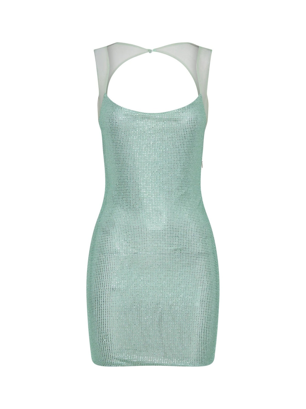 Mint Green Glitter Sequin Mini Dress – Bodycon Evening Party Gow