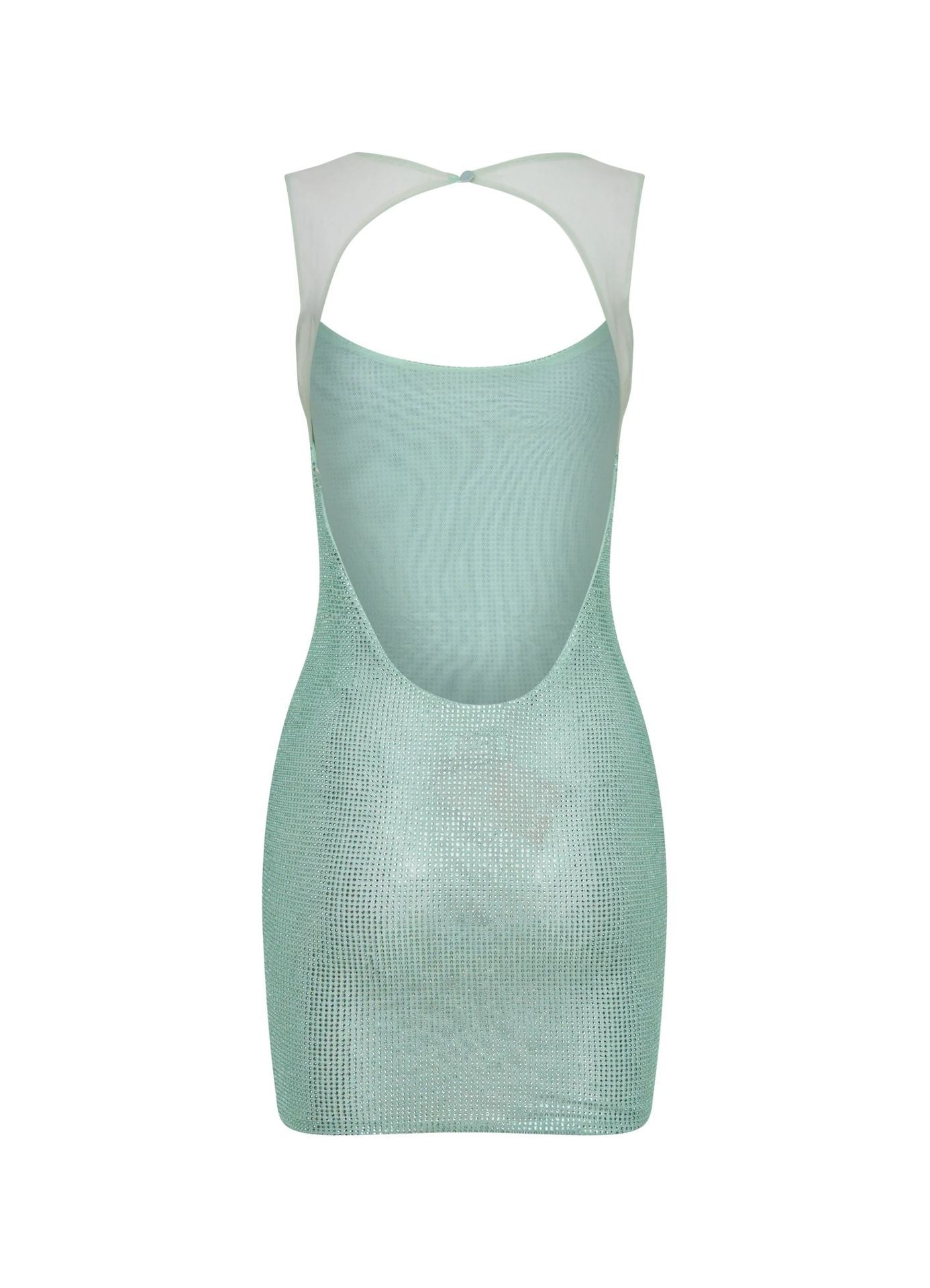 Mint Green Glitter Sequin Mini Dress – Bodycon Evening Party Gow