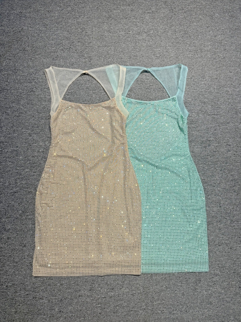 Gold Sequin Mini Dress – Sparkly Body-con Party Gown
