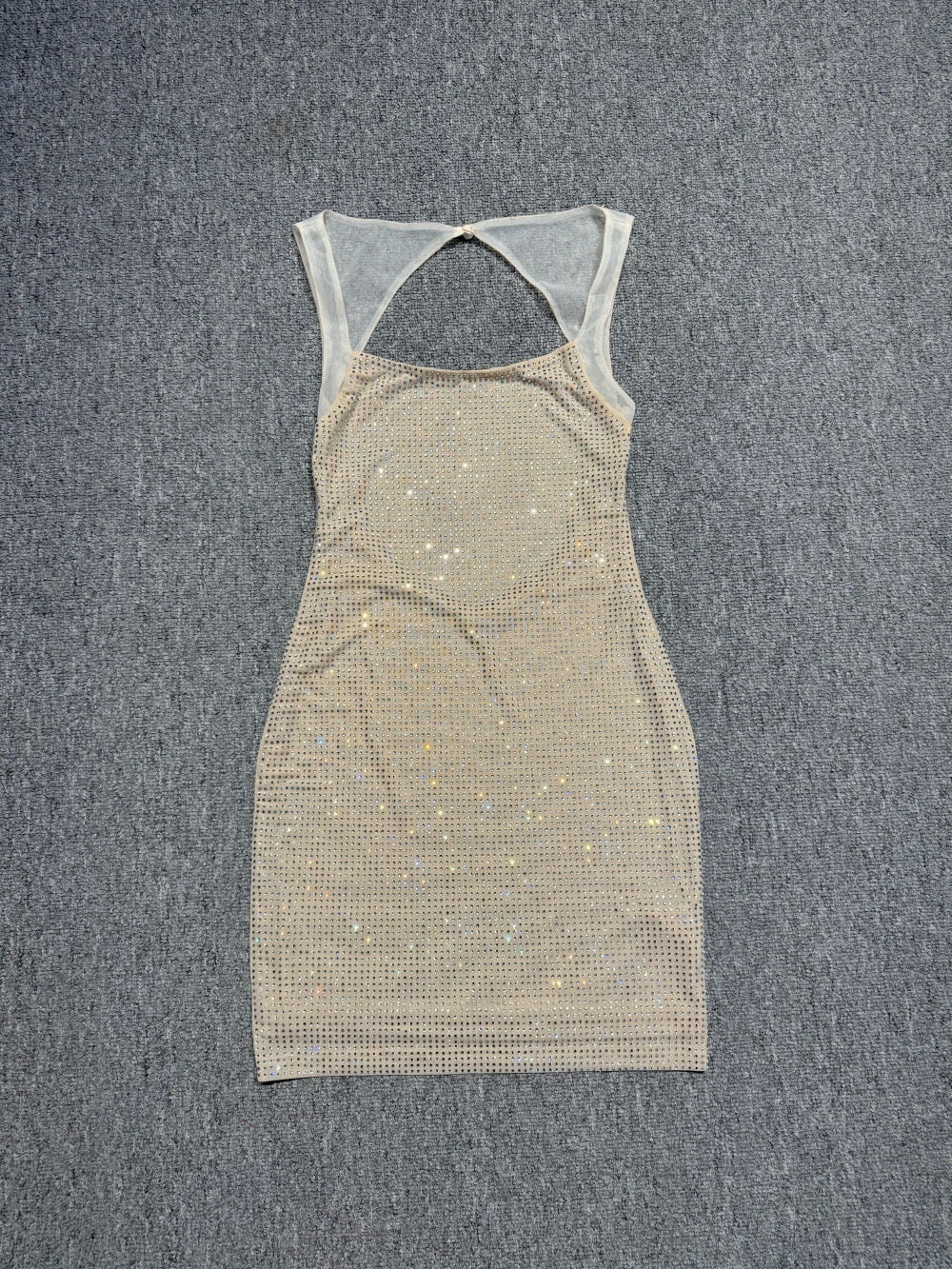 Mint Green Glitter Sequin Mini Dress – Bodycon Evening Party Gow