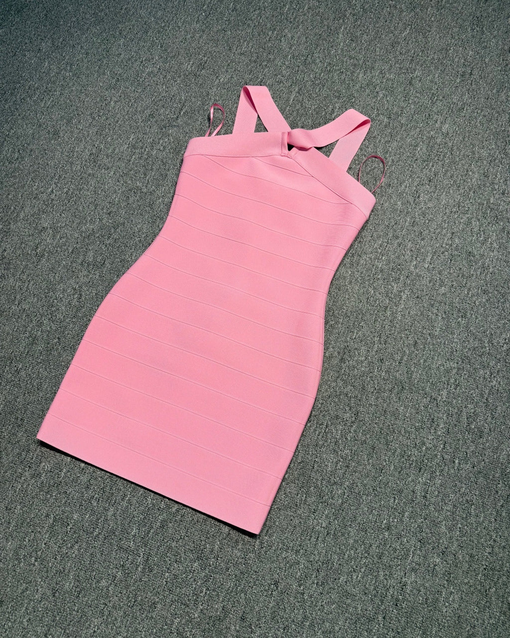 Pink Halter Bodycon Mini Dress – Perfect for Party & Date Nights