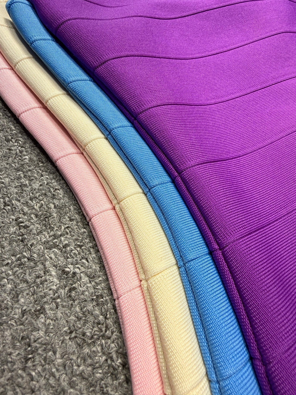 Ruched Spaghetti Strap Bodycon Mini Dress – Available in Pink, Yellow, Blue & Purple