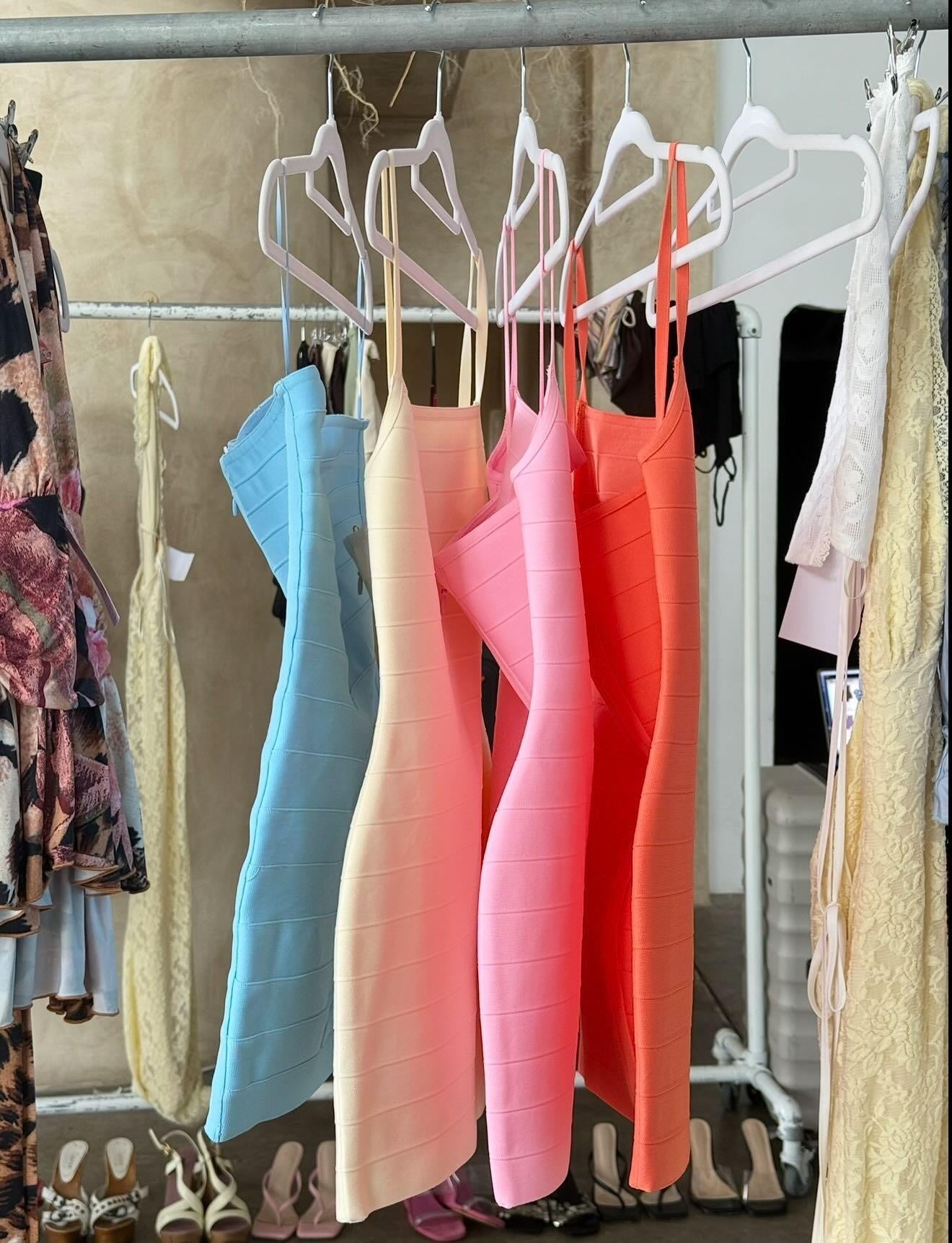 Colorful Ruched Bodycon Mini Dress – Perfect for Party & Summer Vibes