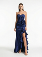 navy blue prom dress