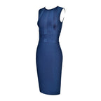 Women's Stretchy Cocktail Dress - Sleeveless Sheath Dress for Business