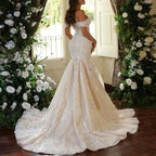 Off The Shoulder Mermaid Wedding Dress Sweetheart Neckline Bridal - Styeenigma