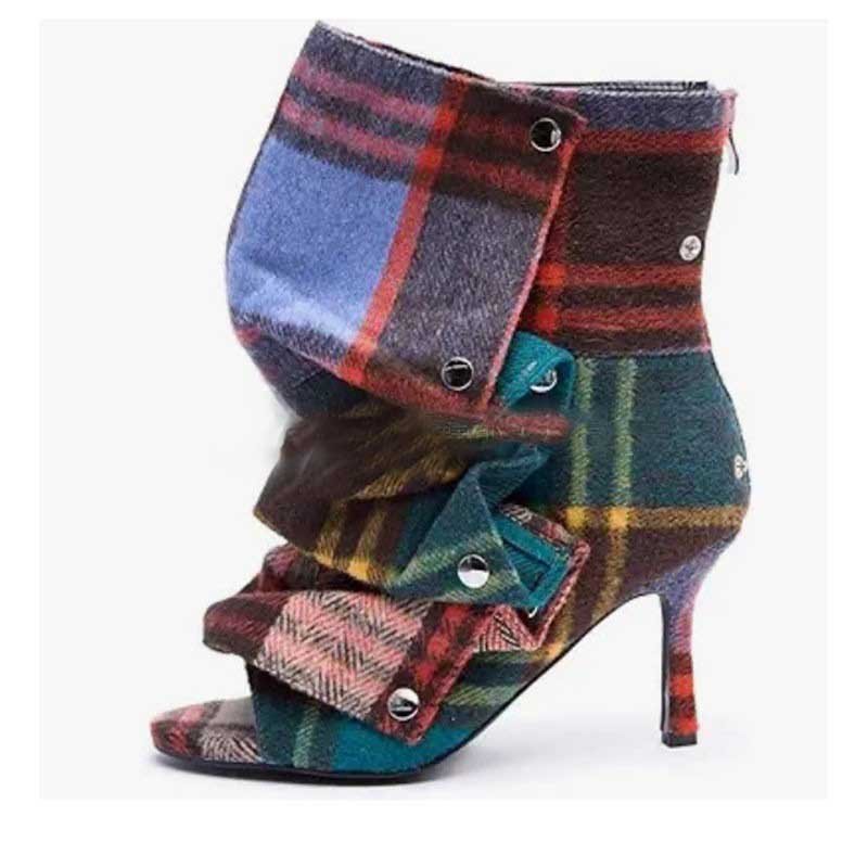 Women’s Stiletto Heel Ankle Boots with Custom Color Options - Styeenigma