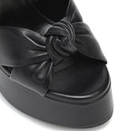 Platform Sandals Women's Knotted Chunky Heels