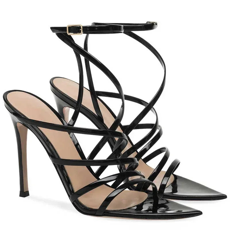 Women’s Stiletto Dress Sandals | Ankle Strap Party Heels - Styeenigma