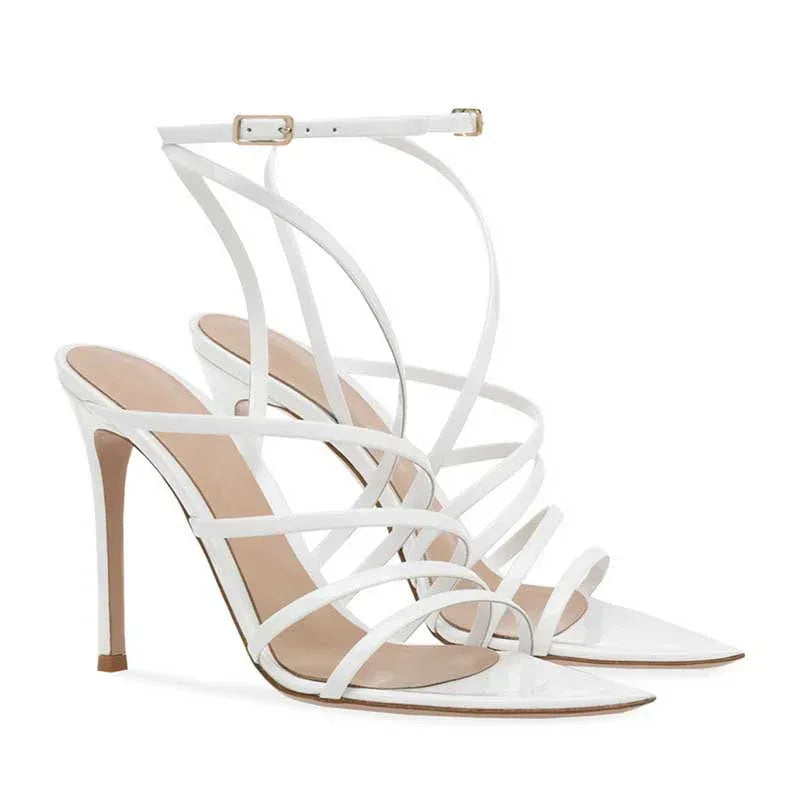 Women’s Stiletto Dress Sandals | Ankle Strap Party Heels - Styeenigma