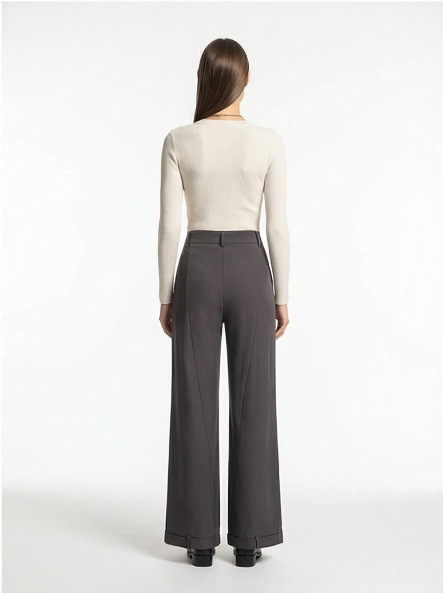 grey pants back